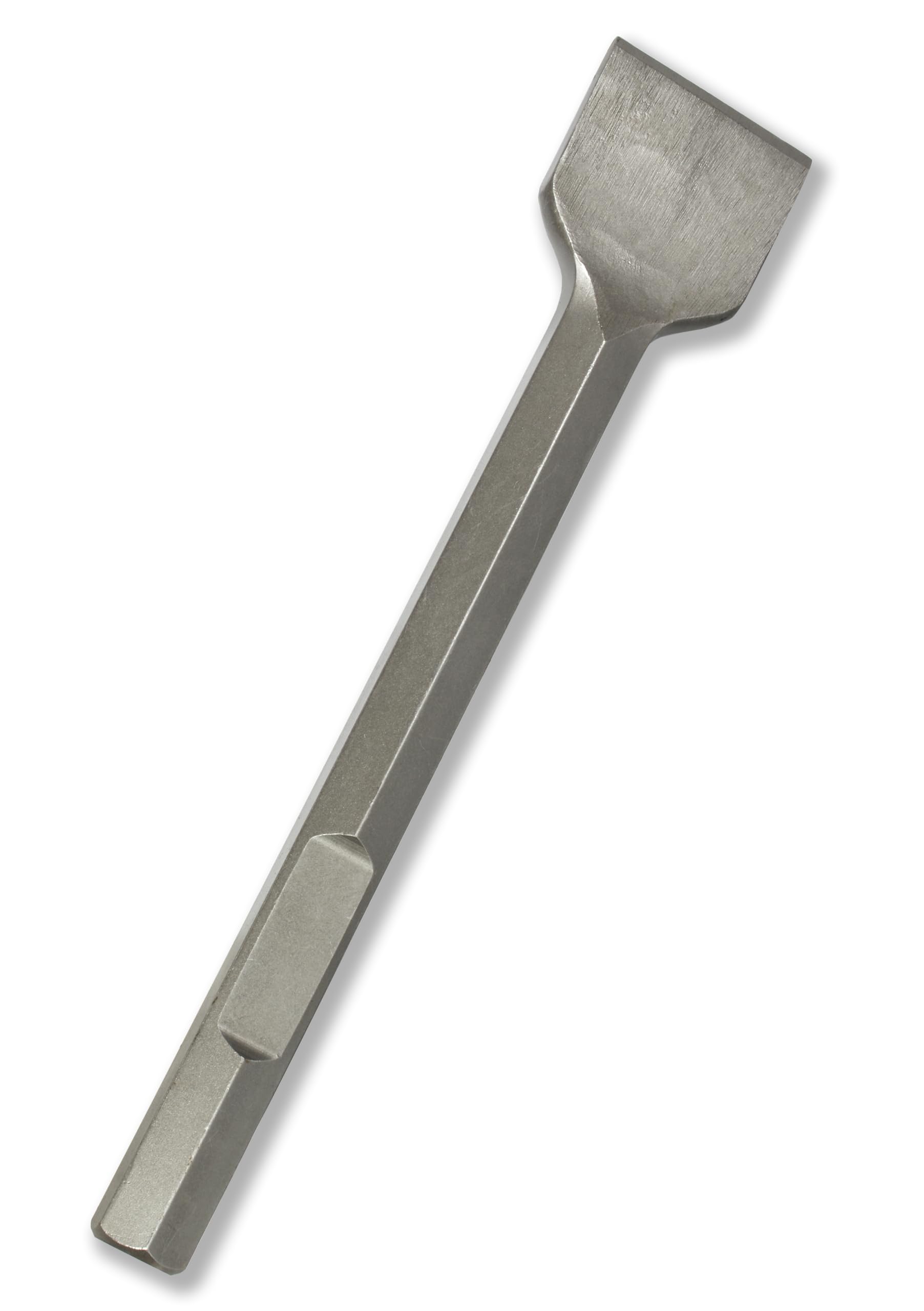 WERHE® Profi HEX28 Spatmeißel 75 x 400 mm – Flachmeißel für Abbruchhammer – Robuster Werkzeugstahl