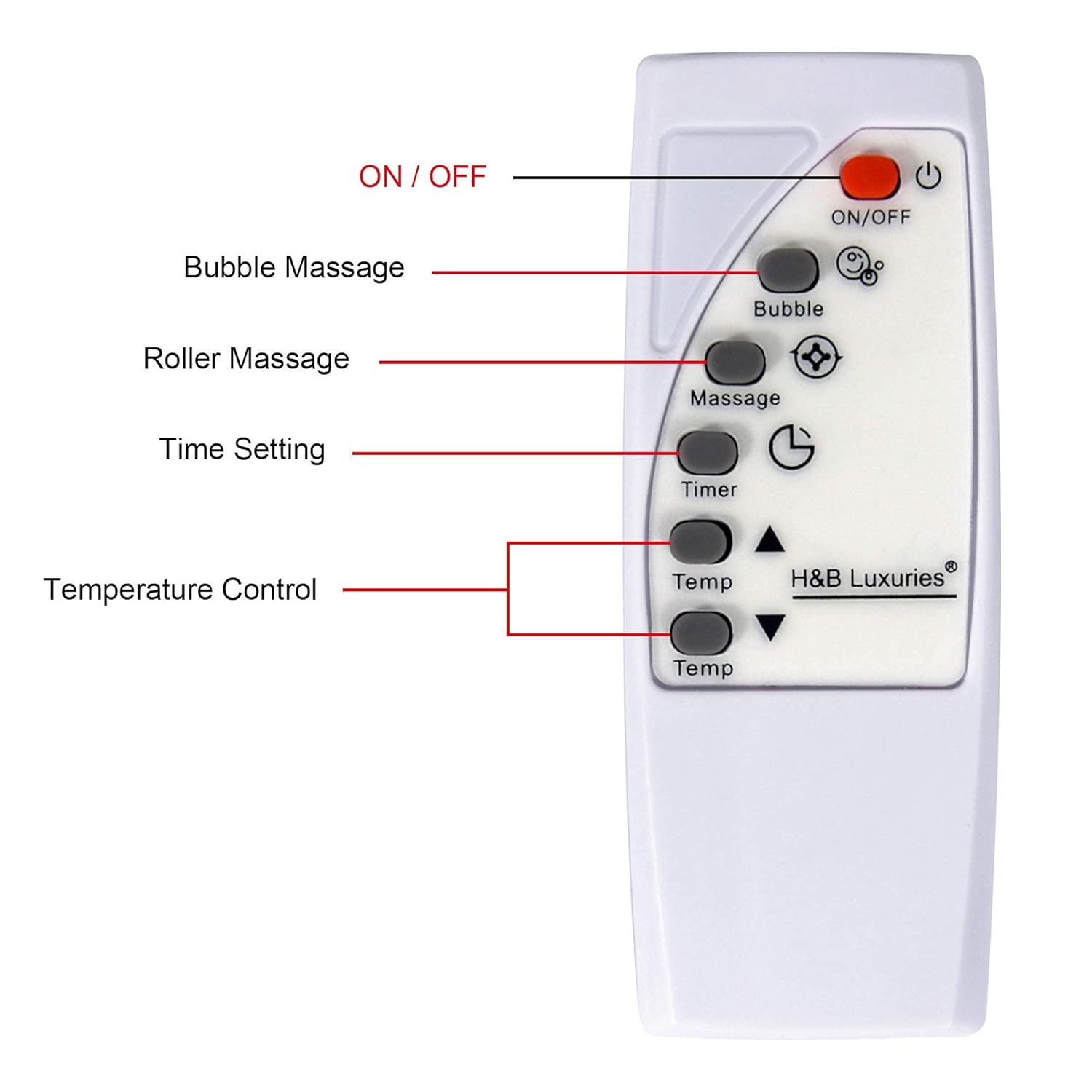 H&B Luxuries Foot Spa/Bath Massager Collapsible 6 in 1,Heating, Bubble, Electric Massage Shaft, Vibration, Timing&Temperature Setting, Infrared Light, Independent Remote Control, Folding Feet Bath : Beauty & Personal Care