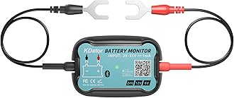 24V 12V 6V Bluetooth Battery Monitor BM7–Work for All Lead-Acid & Lithium Battery with Charging, Cranking System Test & Auto Alarm – Waterproof Voltmeter for Cars, Vans, Trucks, Motorcycles, Boats