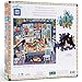 eeBoo Piece and Love Blue Kitchen 1000 Piece Square Adult Jigsaw Puzzle/Ages 14+ (PZTBUK)