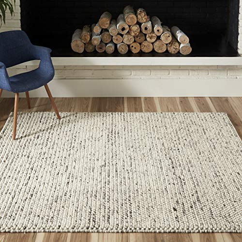 Momeni Andes Wool And Viscose Area Rug, 2'3" X 8' Runner, Ivory #TOP5