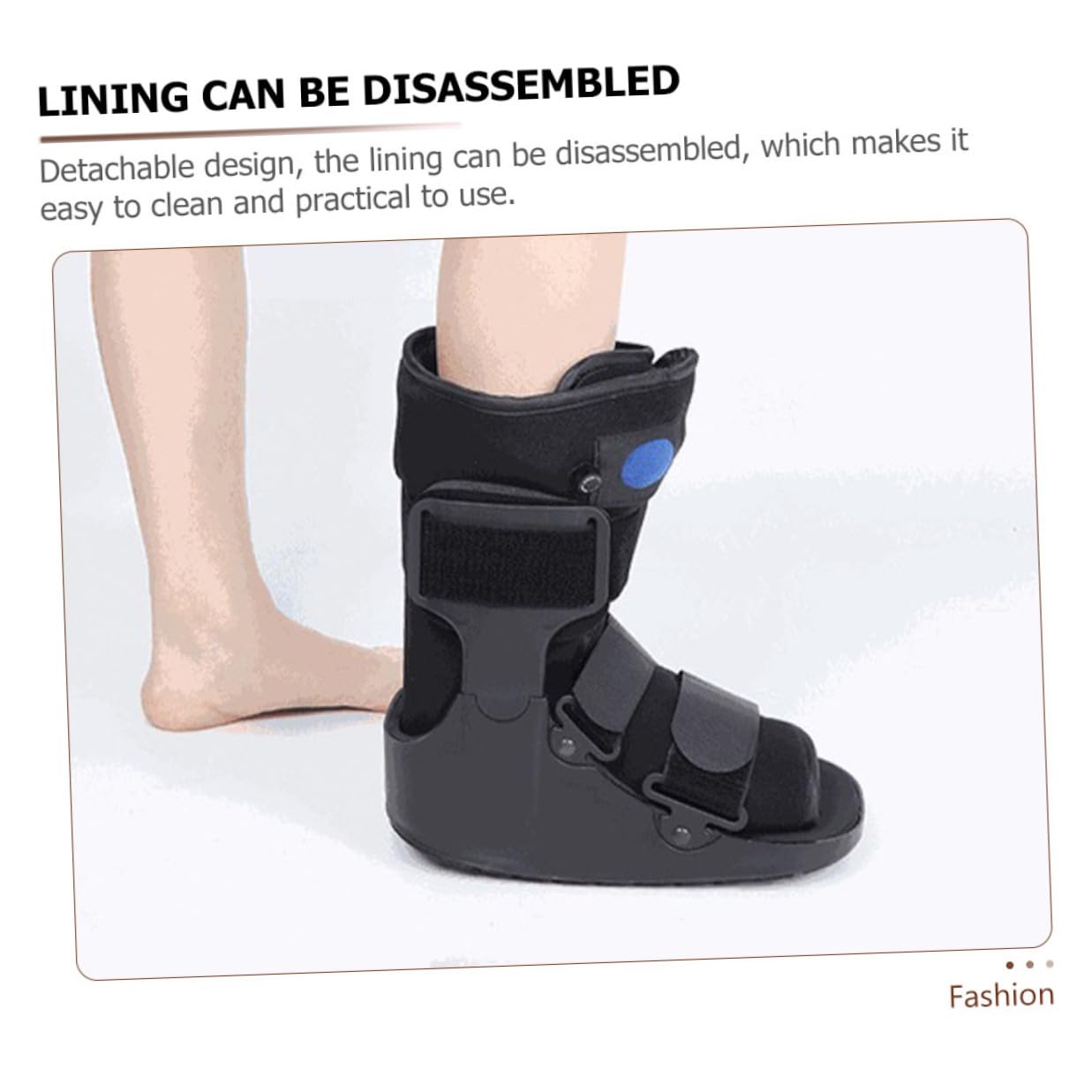 Alipis Short Stabilizer Boot with Inflatable Cushion, Medical Foot Protection Shoe for Post-surgery and Sprained Ankle Support, Adult and Pediatric Foot Stabilizer