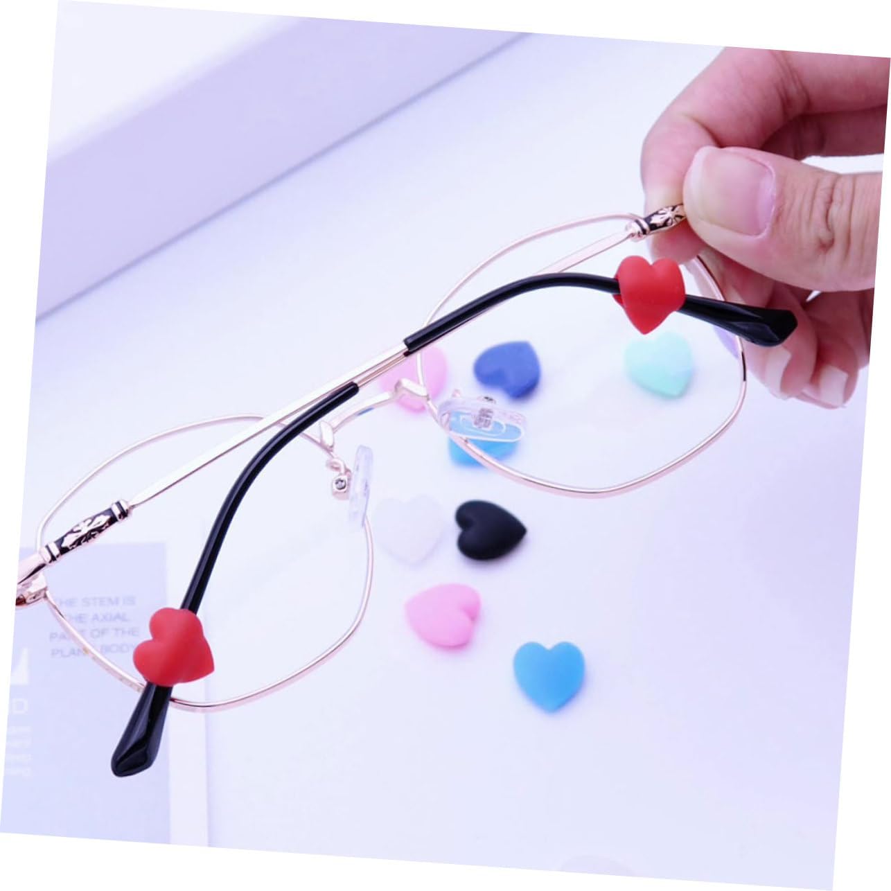 20 Pairs Anti-Slip Glasses Ear Grips Silicone Temple Tips for Boys and Girls and Adults Comfortable Eyewear Retainers Universal Fit for Eyeglasses and Sunglasses