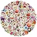 KRUCE 100 PC belles fleurs fleurissent autocollants, autocollants floraux pour plantes pour l'âge de 14 ans bricolage artisanat d'art