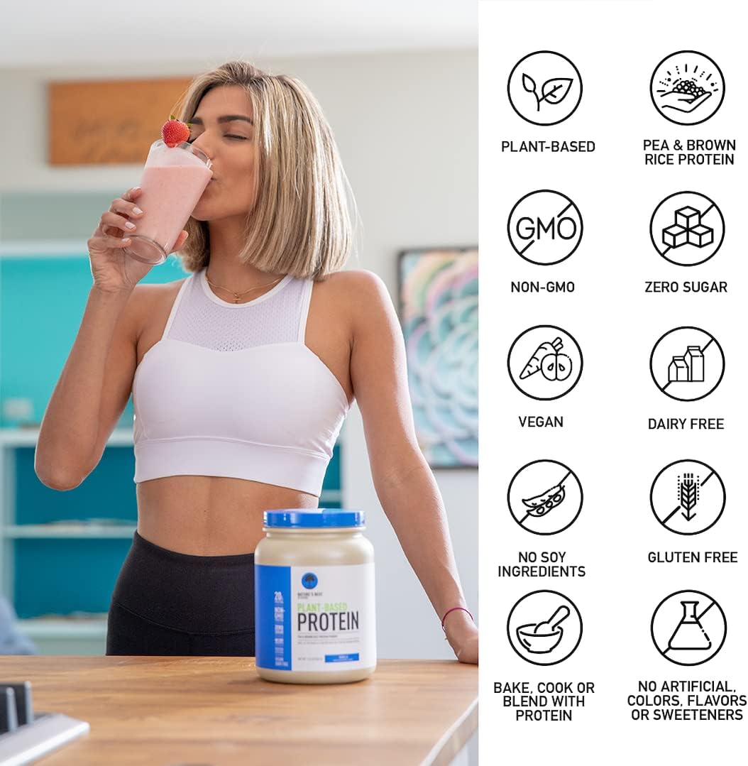 Vanilla Vegan Protein Powder from Isopure, with Monk Fruit Sweetener & Amino Acids, Post Workout Recovery, Sugar Free, Plant Based, Organic Pea Protein, Dairy Free, 22 Servings (Packaging May Vary) : Health & Household
