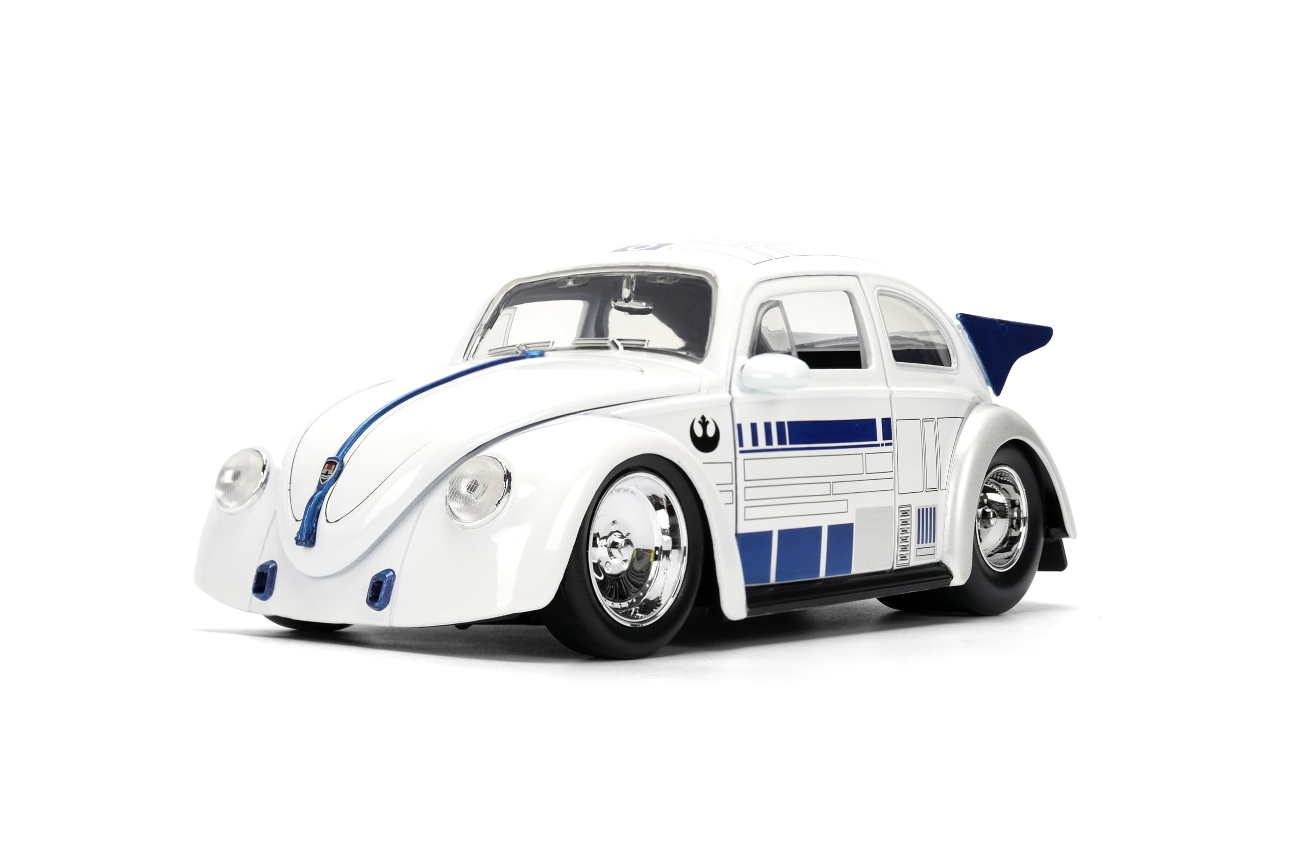 Jada Star Wars R2-D2 1959, Volkswagen Drag Beetle, 1:24, odlewany pojazd i zabawka z cyframi 2,5"