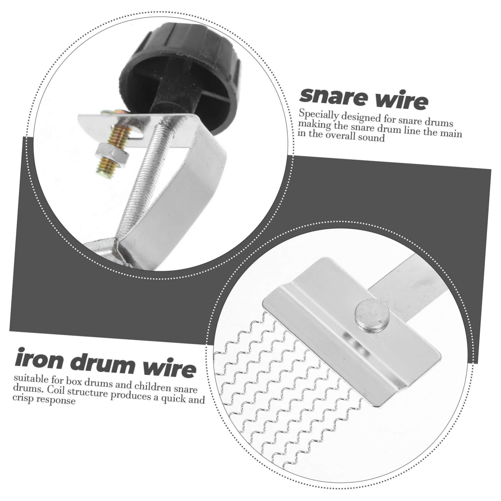Totority Snare Part Kit for Drums: Drum Snare Wire Belt Strip Sturdy for Performance