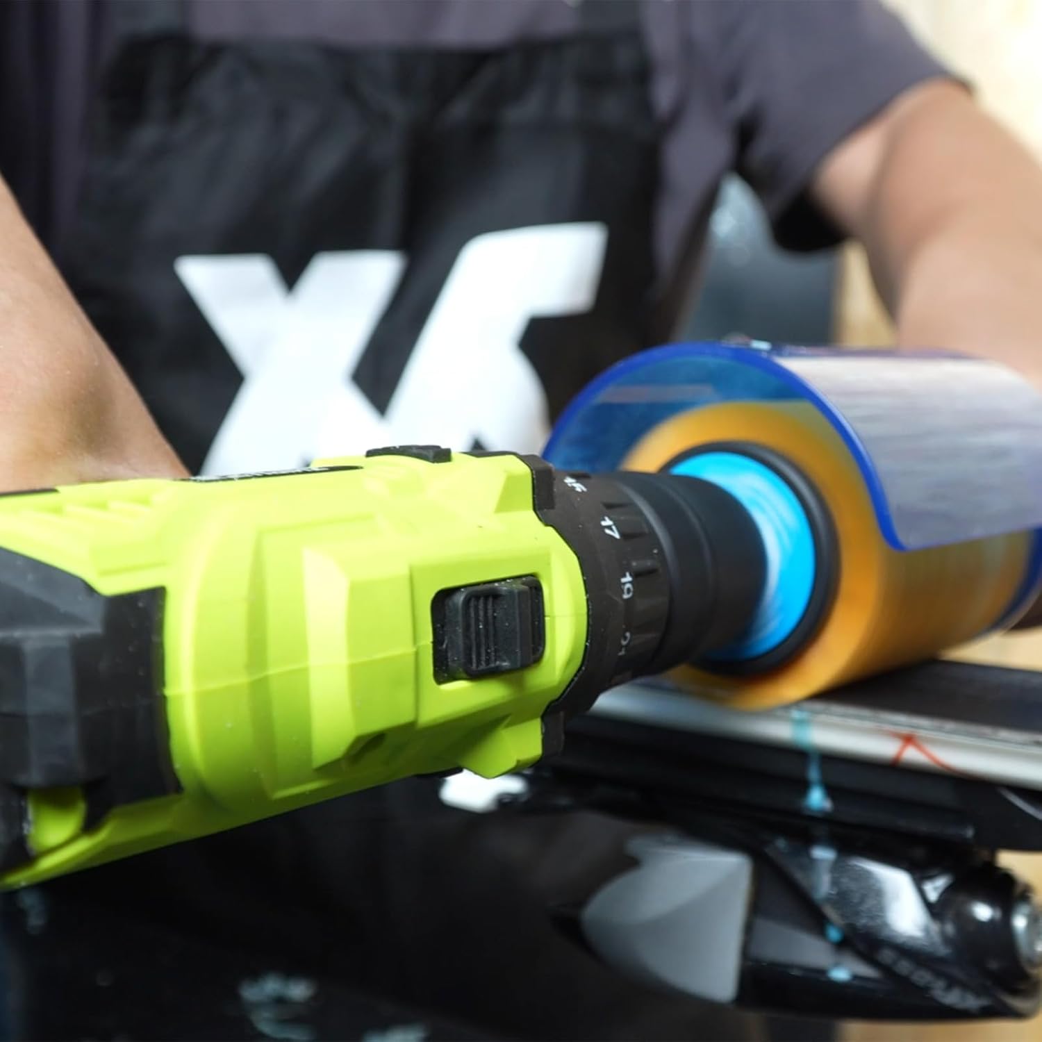 Xcman Rotating Brush Set for Ski, Brush Handle with Axle and 3 Brushes: Nylon, Horsehair, Brass/Cork - Image 8