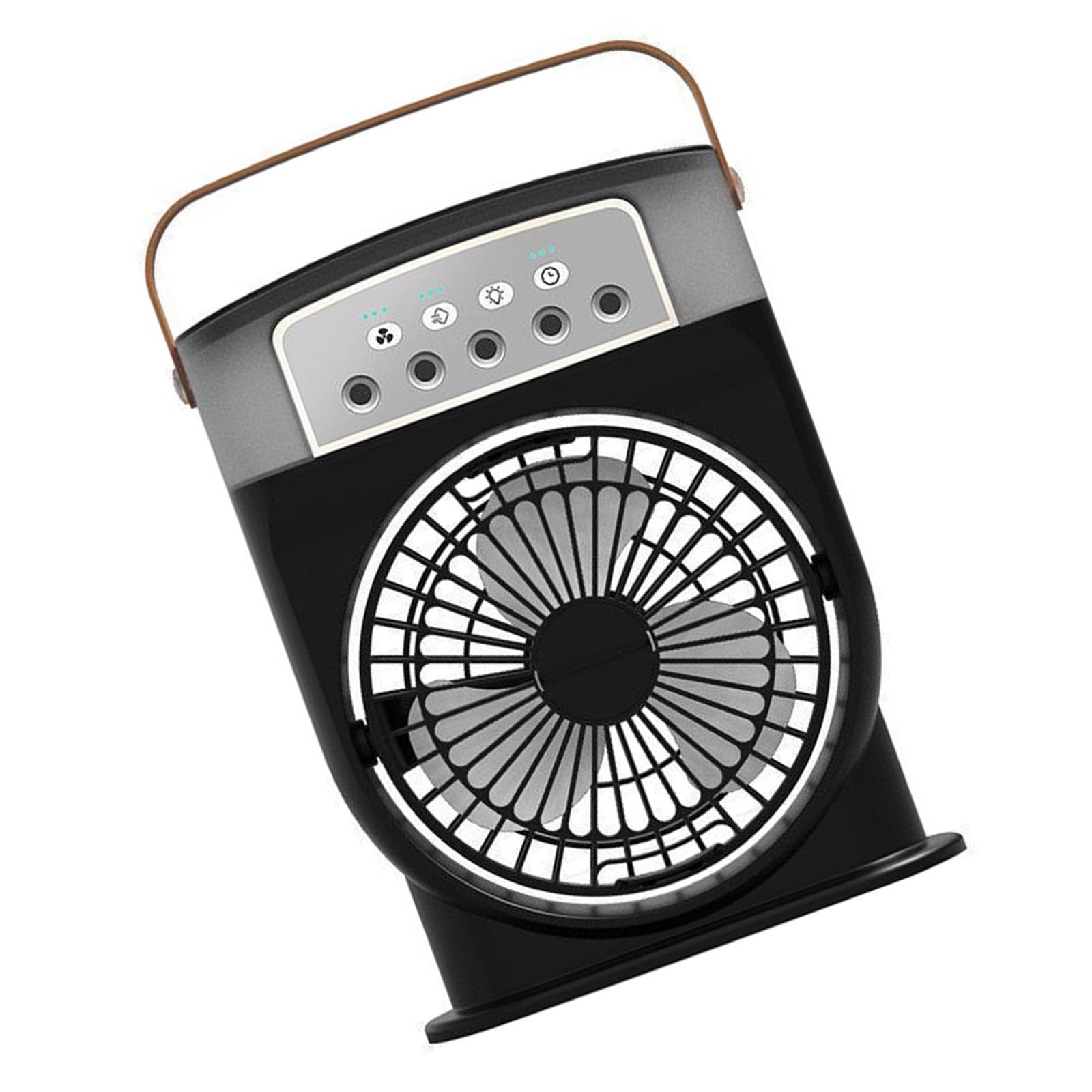 NRVTRE Portable Desktop Air Cooling Device Rechargeable Fan with 3 Speed Adjustments Cooling Systems Perfect for Various Space Air Circulation Device