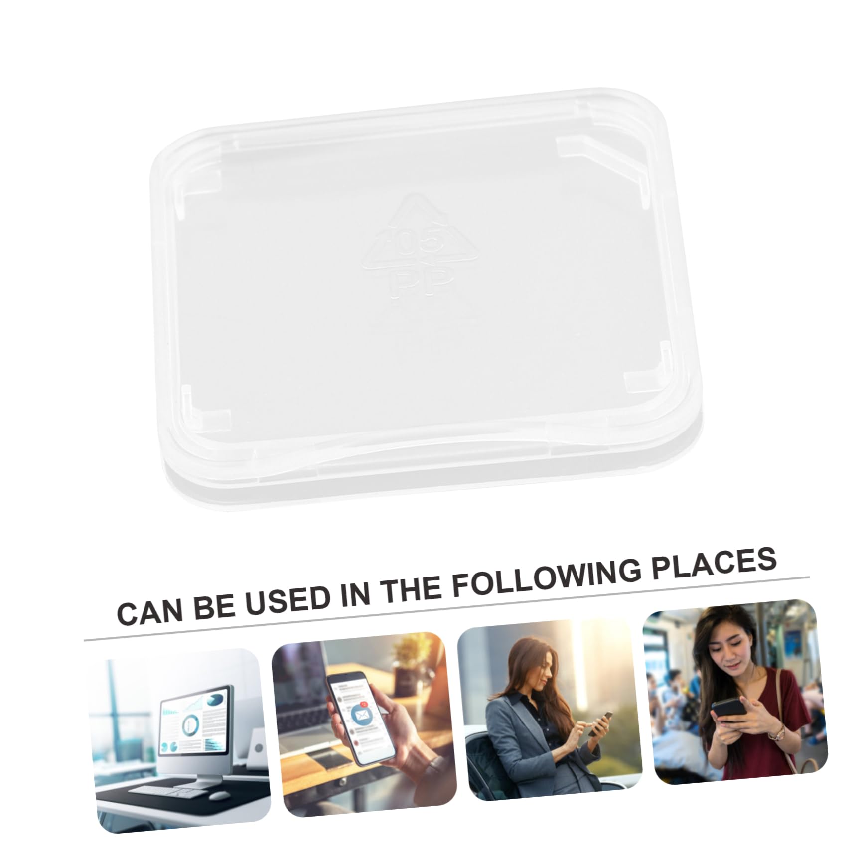 Mikikit Card Case Holder 100pcs Memory Card Boxes Plastic Organizer Storage Boxes Pp Material