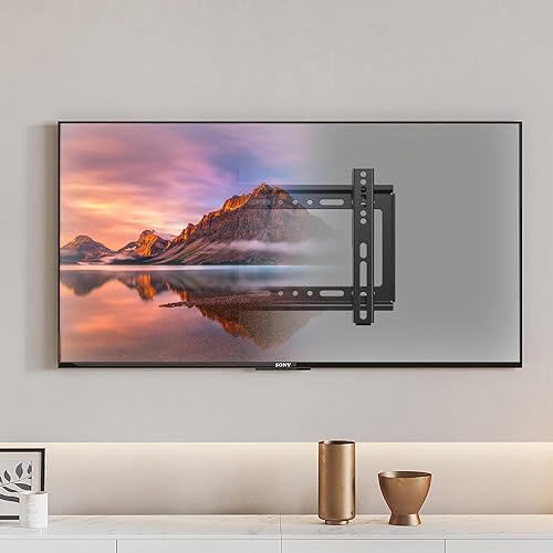 Miniatura 8 de Soporte fijo de pared para televisores y monitores de pantalla plana de 14 a 42 pulgadas, soporte universal de perfil bajo, VESA de hasta 7.874 x