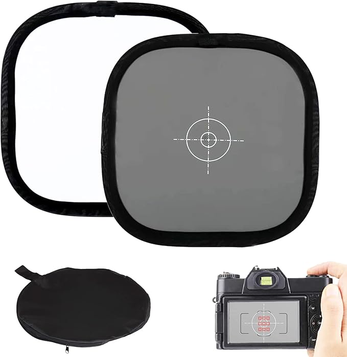 Graukarte Und Weißabgleichsscheibe - 30cm Faltbares Referenzbrett