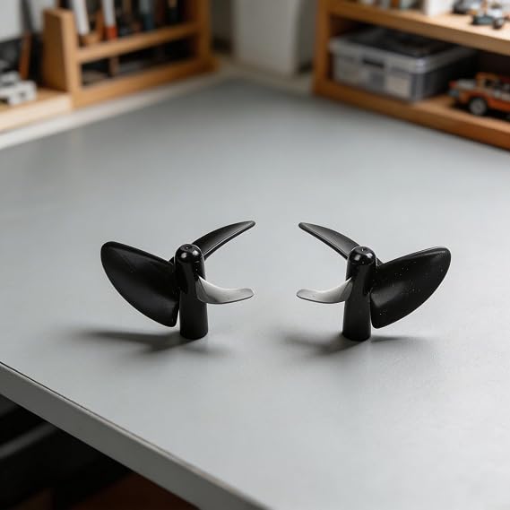 RC Boat Propeller, 38mm 3-Blade PC Set, Left & Right Hand for Flytec, Toy, Fishing Bait DIY Models