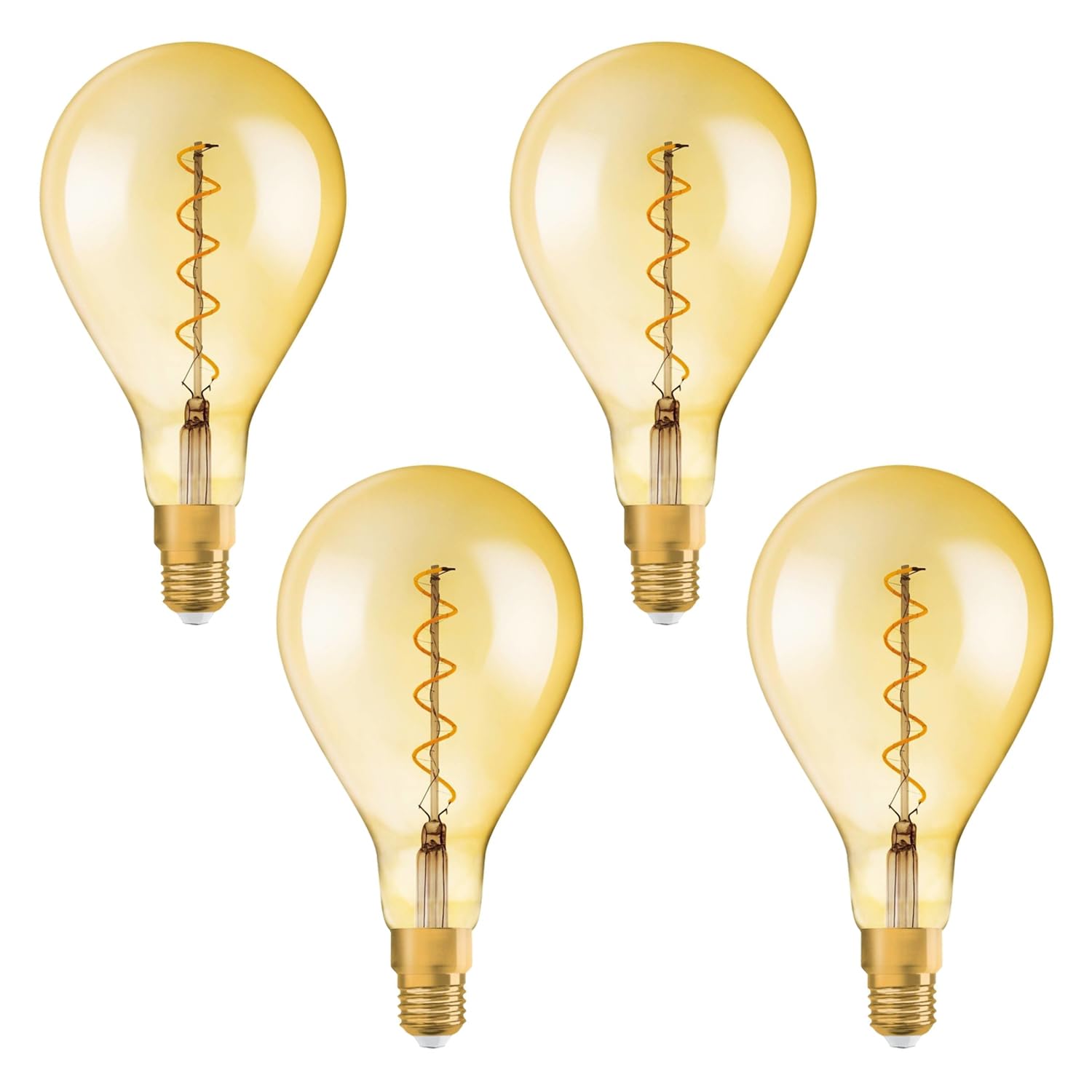 Osram Vintage 1906 LED Special Shapes Regulable 4W 820 Gold E27,4-Pack