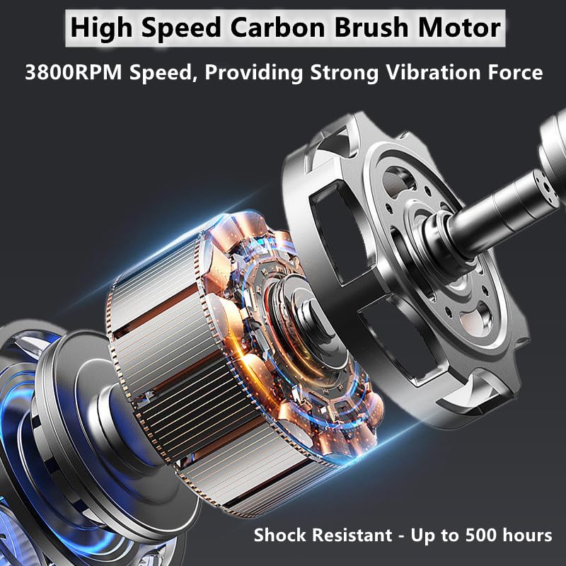 Miniatura 7 de Motor de 24 V CC de 3800 rpm industria de vibración fuerte Mini motor de vibración de plástico resistente Motor vibratorio de velocidad giratoria