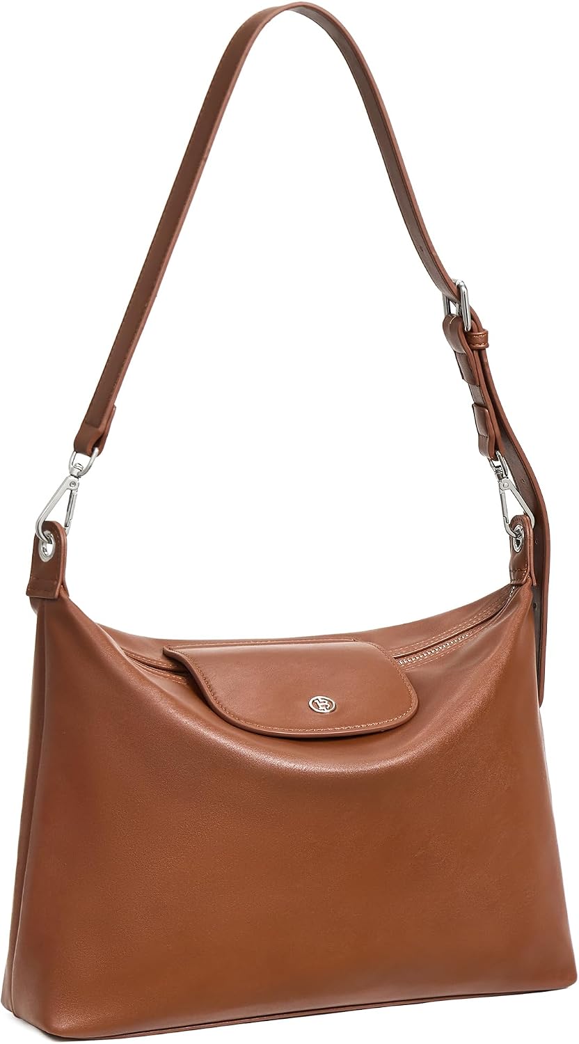 BOSTANTEN Hobo Bags for Women Crochet Shoulder Bag Vegan Leather Purse for Summer Vacation Travel Casual