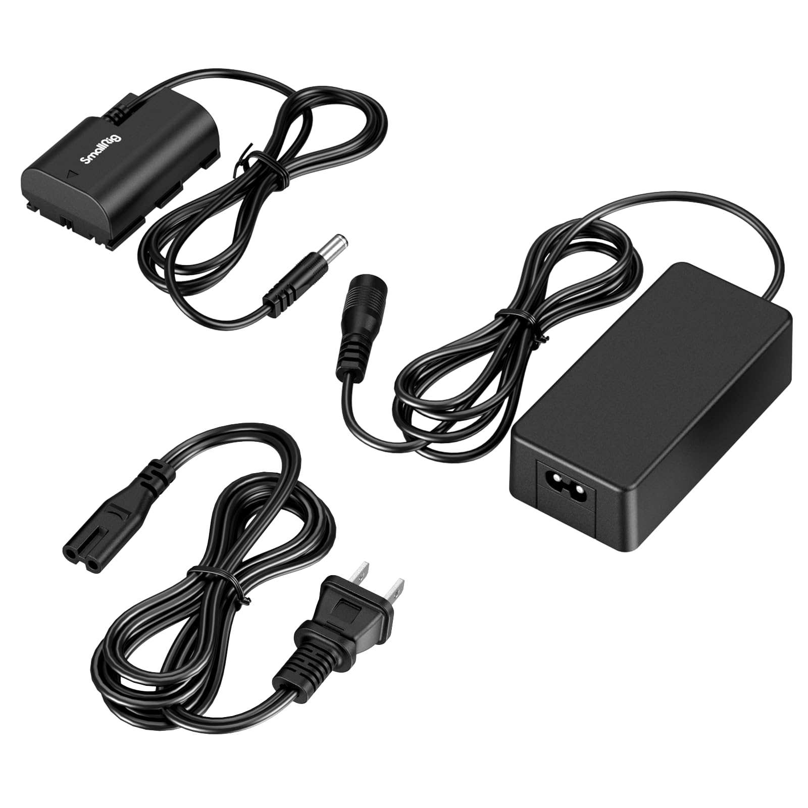 SmallRig LP-E6NH Dummy Battery Power Supply Adapter Kit for Canon R6 Mark III/II, R5, R5 C, R6, R7, R, 5D Mark II/III/IV, 6D, 6DMark II, 7D, 7DMark II, 60D, 60Da, 70D, 80D, 90D, XC10, XC15 Cameras