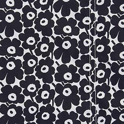 Image of Marimekko - Pillowcase Set, 100% Soft Cotton Percale Pillow Shams, Printed Throw Pillow Covers for Couch or Bed, Pack of 2 (Pikkuinen Unikko Black, Standard)