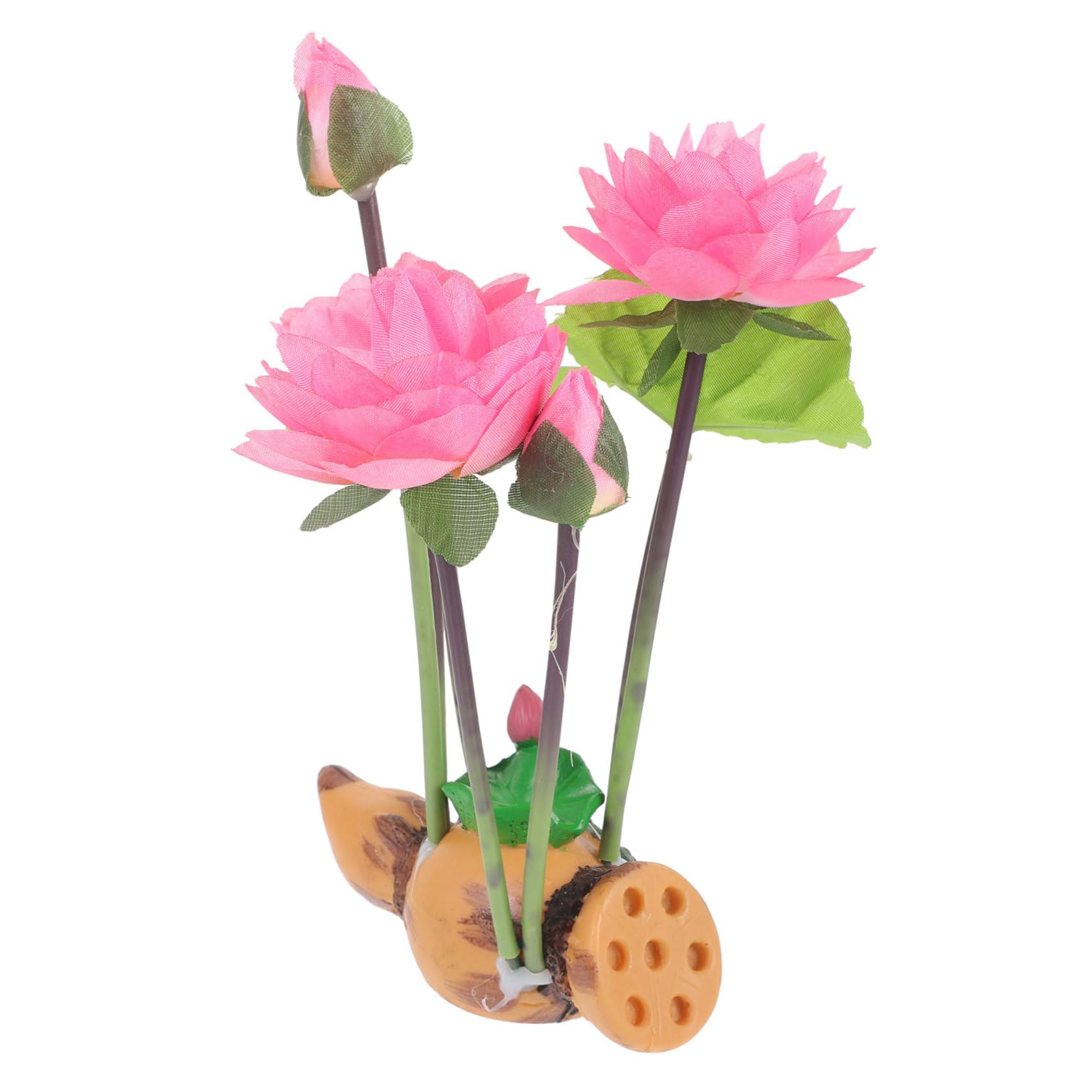 Alipis 4 Pezzi di Fiori per Acquario Decorazioni Acquatiche Piante Finte per Acquario Nascondiglio per Piante da