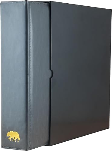 Vista 35 de Ursae Minoris Álbum económico de formato estándar con 3 anillos en D para hasta 40 billetes grandes/graduados, postales de hasta 8 x 5 pulgadas