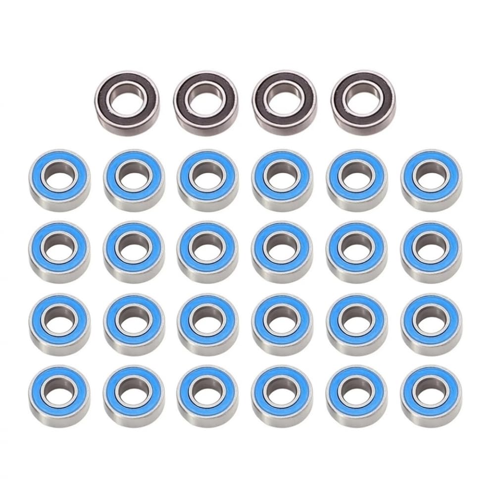 ZCEXLBNF 30pcs Sealed Bearing Set Compatible with 1/14 Scale Trailer Knight King