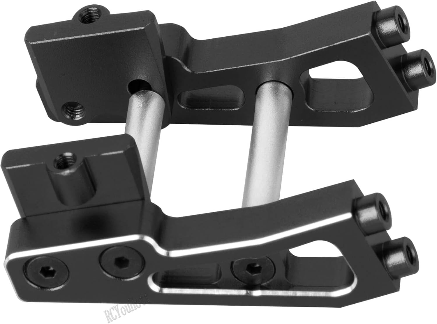 RC Aluminum Adjustable Wing Mount Upgrades Part for 1/14 Typhon Grom 223S (ARA2306,ARA2306s,ARA2106) RC Car,Adjustable Wing Mount Hops Up,Black