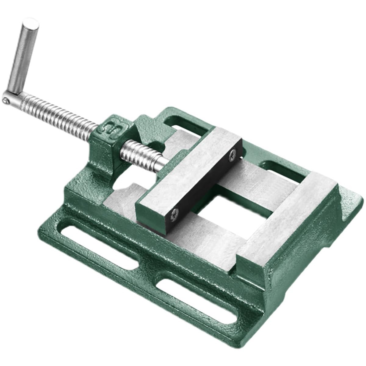 Fyiyiew One Color Vice, Cast Iron Bench Clamp, 45# Steel Jaw Opening(2.5'')