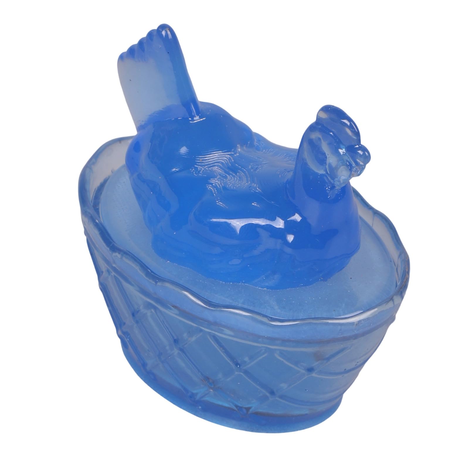 alloneslife Resin Chicken Shape Candy Jar Bowl with Lid, Dessert Plate Candys Covered Decorative Snacks Bowl Ornament Resin Hen