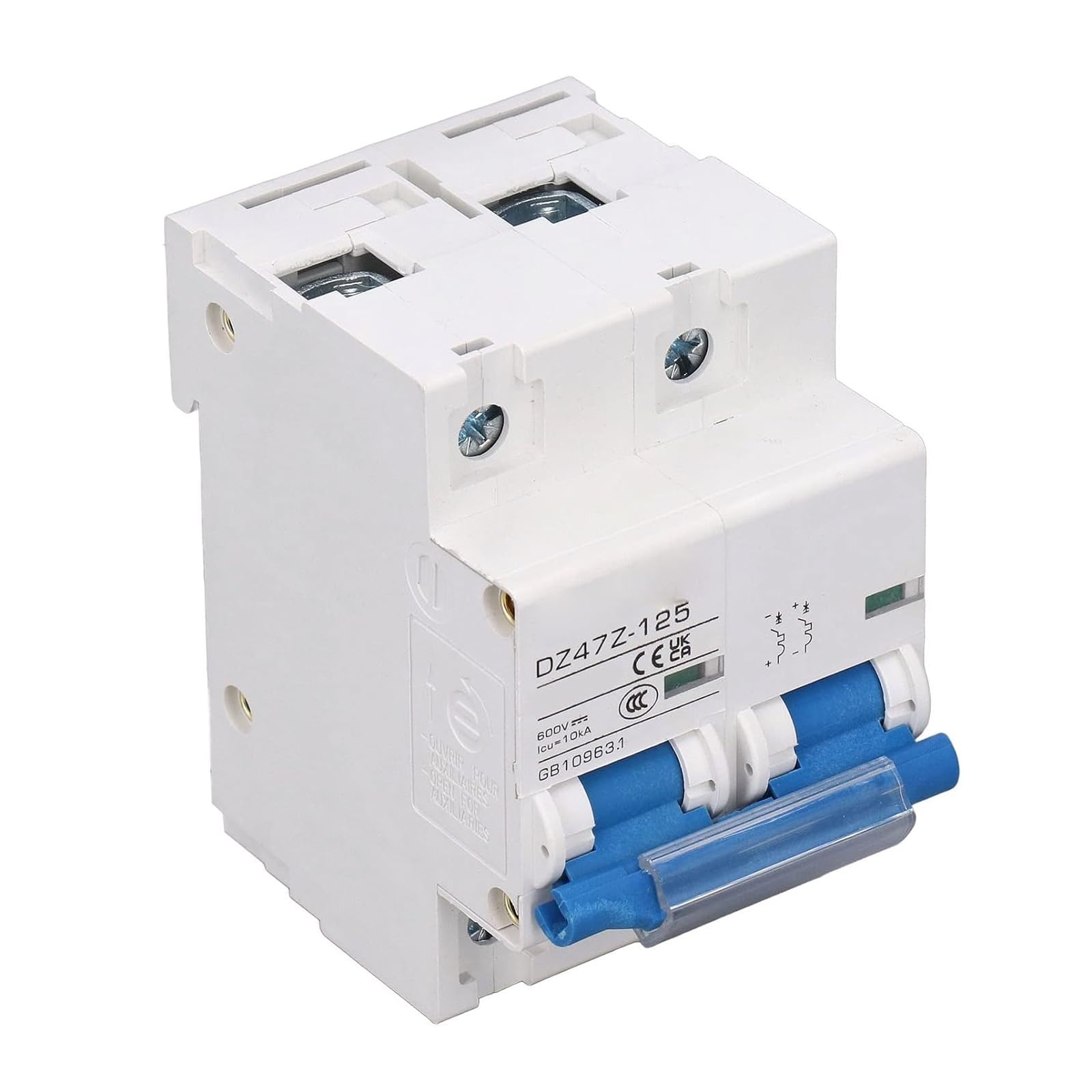 Disyuntor de aire CC 600V protección 2P para modelos D80 y D100 8
