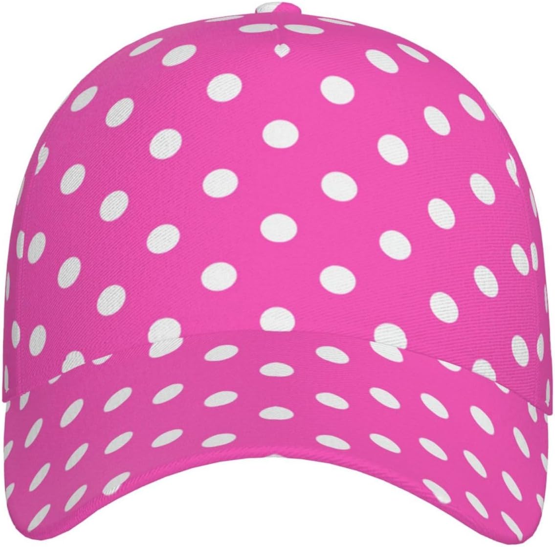 Red Polka Dots Baseball Cap Women's Men's Cute Polka Dots Hats Caps Adjustable Snapback Hat
