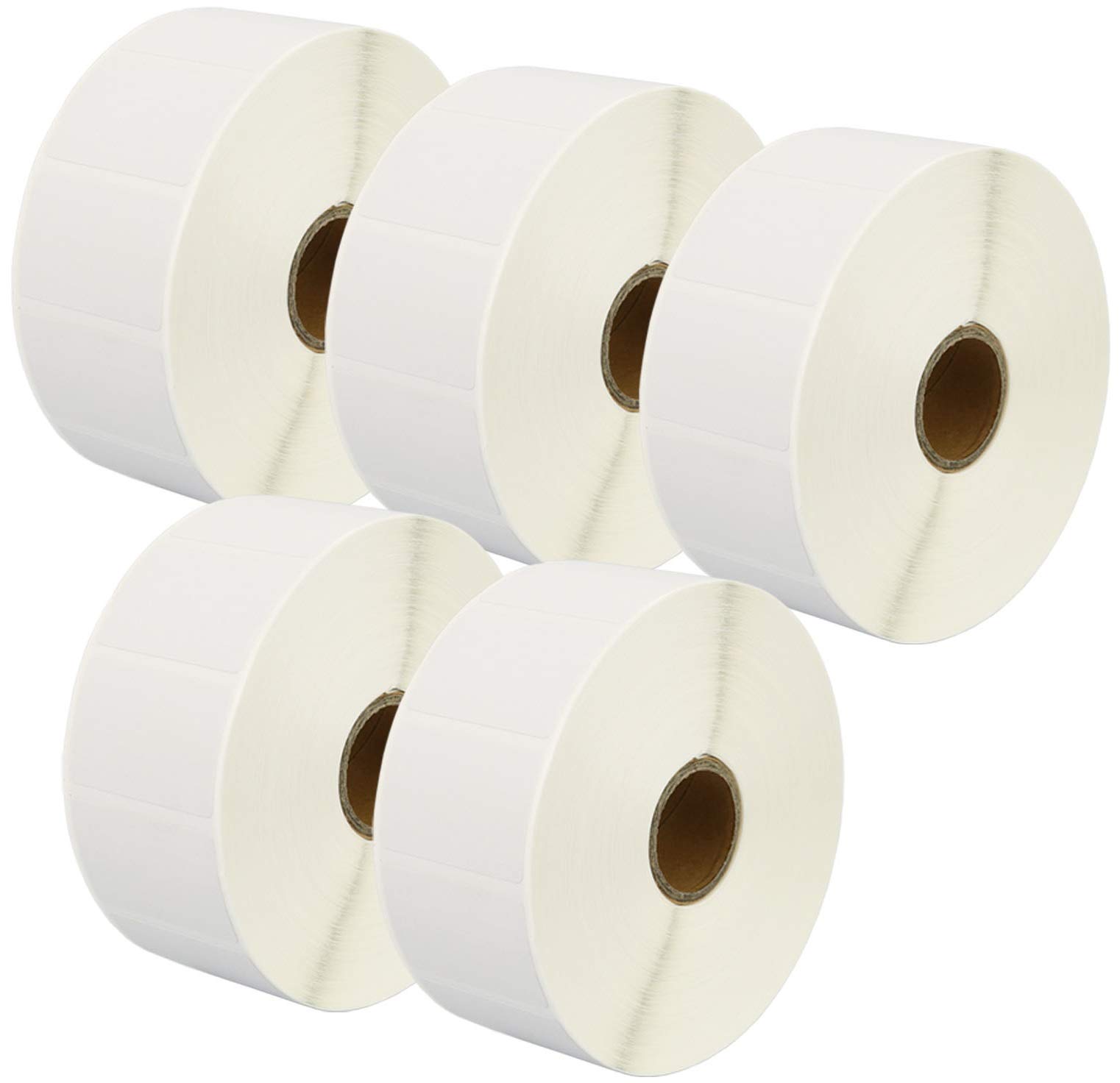 5 Rotoli 38mm x 25mm Etichette termica diretta compatibili per Zebra GK420d GK420t GC420d GX420d GX420t GC420t GX430t GT800 LP2844 TLP 2844 CL-S521 CL-S621 CL-S631 (2000 Etichette per Rotolo)