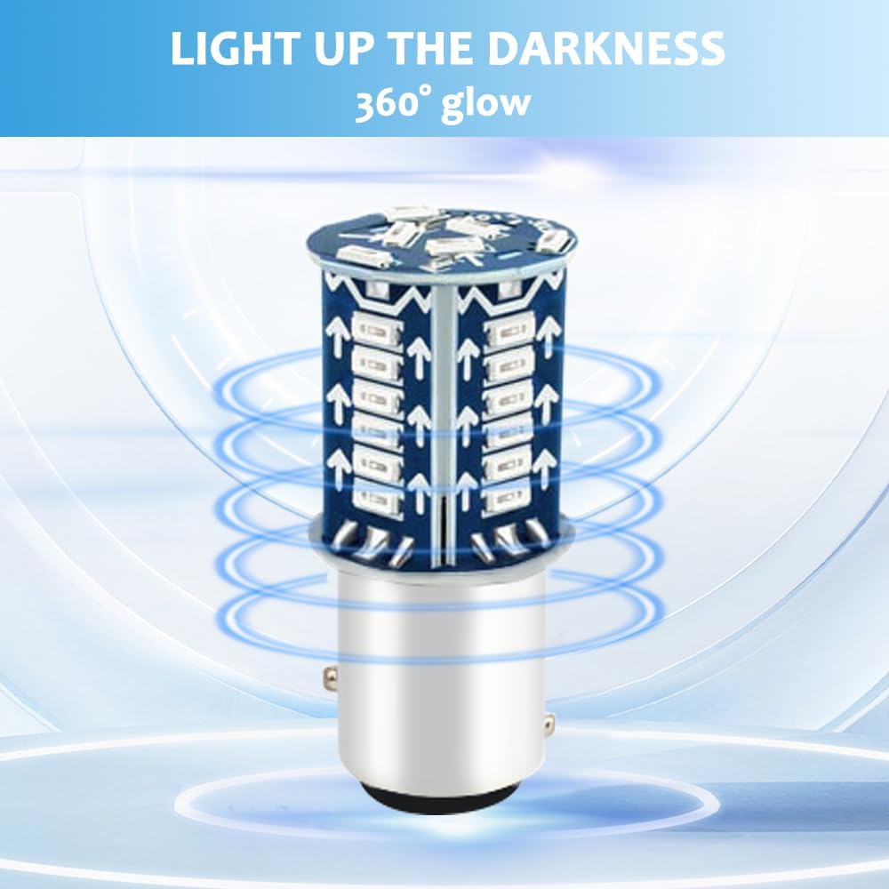 4PCS 1157 LED Bulb, Brake Light Bulb, Super Bright LED Backup Reverse Light image 5