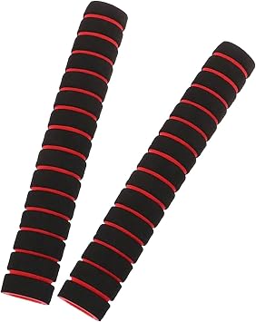 Qianly 2Pcs Foam Tubing Grip, Foam Handle Cover, Replacement Sponge Foam Handle Handlebar Grip, Pull up Grip for Weight Lifting, Gym