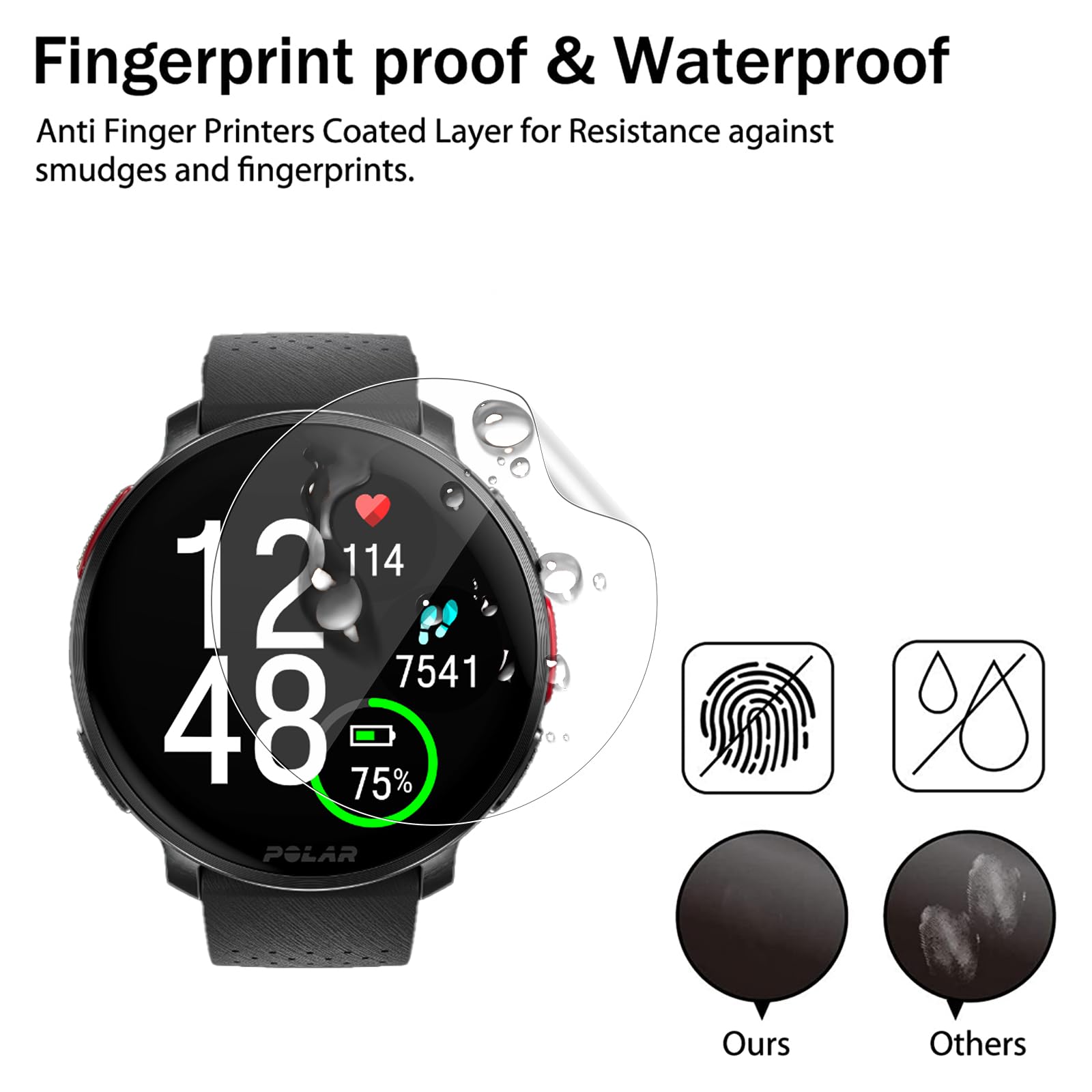 3 Protections Écran TPU Pour Montre TCL Movetime Family - Anti-Rayures, Auto-Cicatrisant, Installation Facile