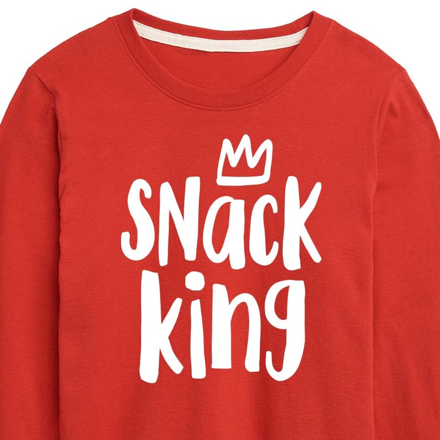 Instant Message - Snack King - Toddler & Youth Long Sleeve Graphic T-Shirt3