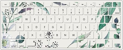 Miniatura 4 de IVY Para MacBook Pro (15 pulgadas, 2016-2019, modelos A1707  A1990) Flower Garland Clear Case con cubierta de teclado - I