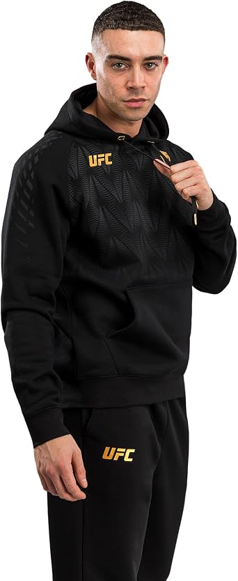 Venum mens Ufc Zenith Men's Replica Hoodie Black/Gold