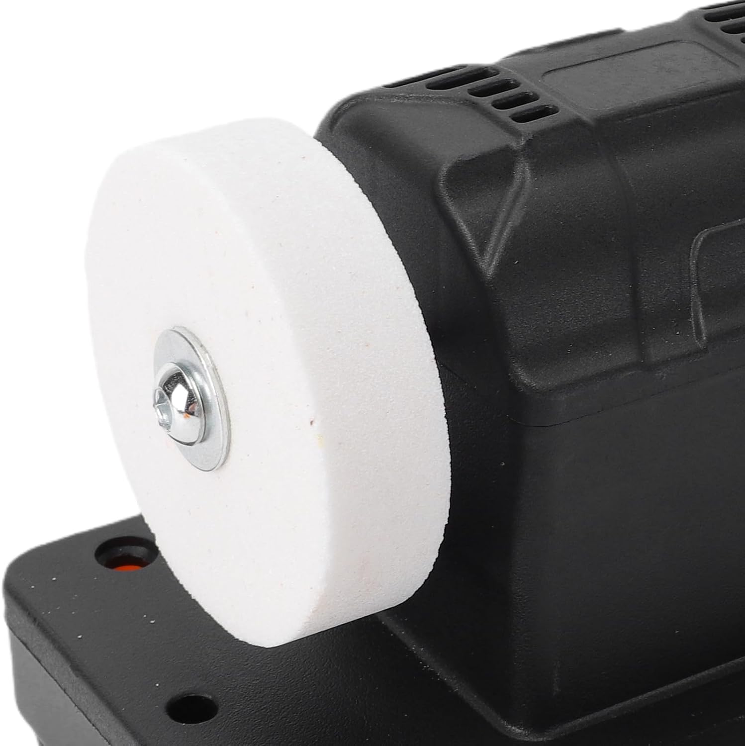 Fafeicy Cordless Bench Grinder Mini Bench Grinder Small 2000-6000RPM Variable Speed with Dual 3 Inch Grinding Wheels 36 60 Grit for Tool Grinding Rust Removal Sharpening