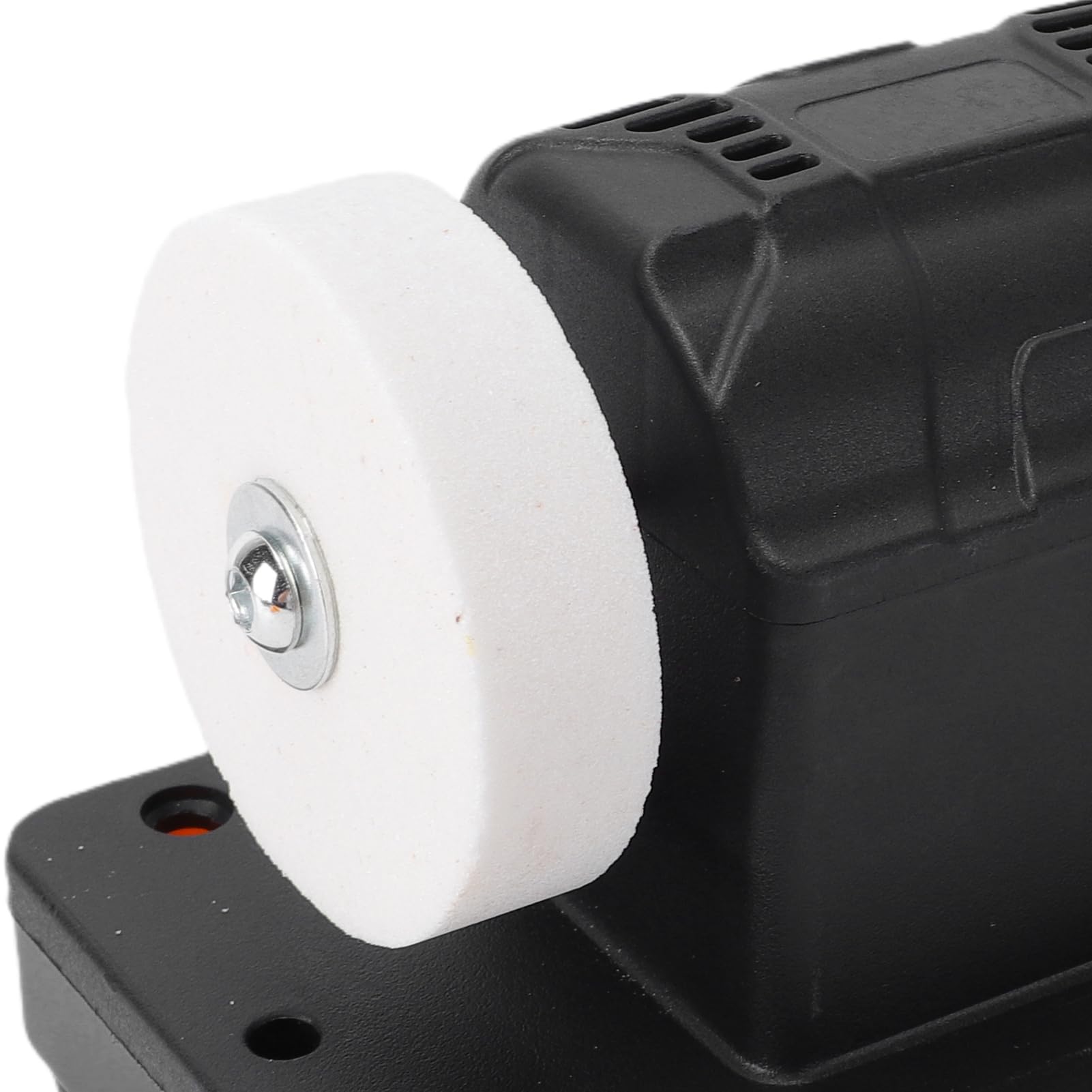 Fafeicy Amoladora de Banco Inalámbrica Mini Amoladora de Banco de Pequeña 2000-6000 RPM Velocidad Variable con Discos Abrasivos Dobles de 3 Pulgadas Grano 36 60 para