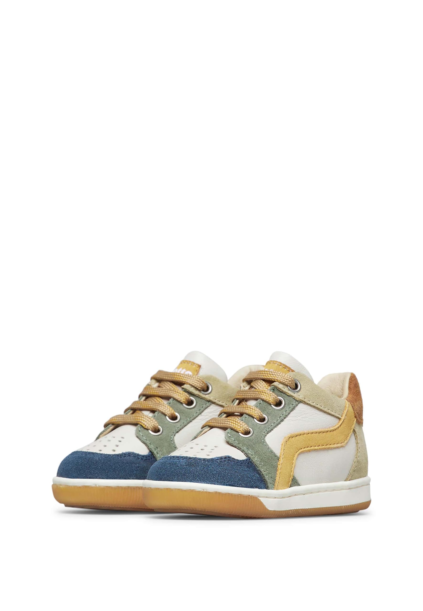 Falcotto ABEIA Suede Wax/Nappa/Suede SPAZZ. Milk-Navy-Olive