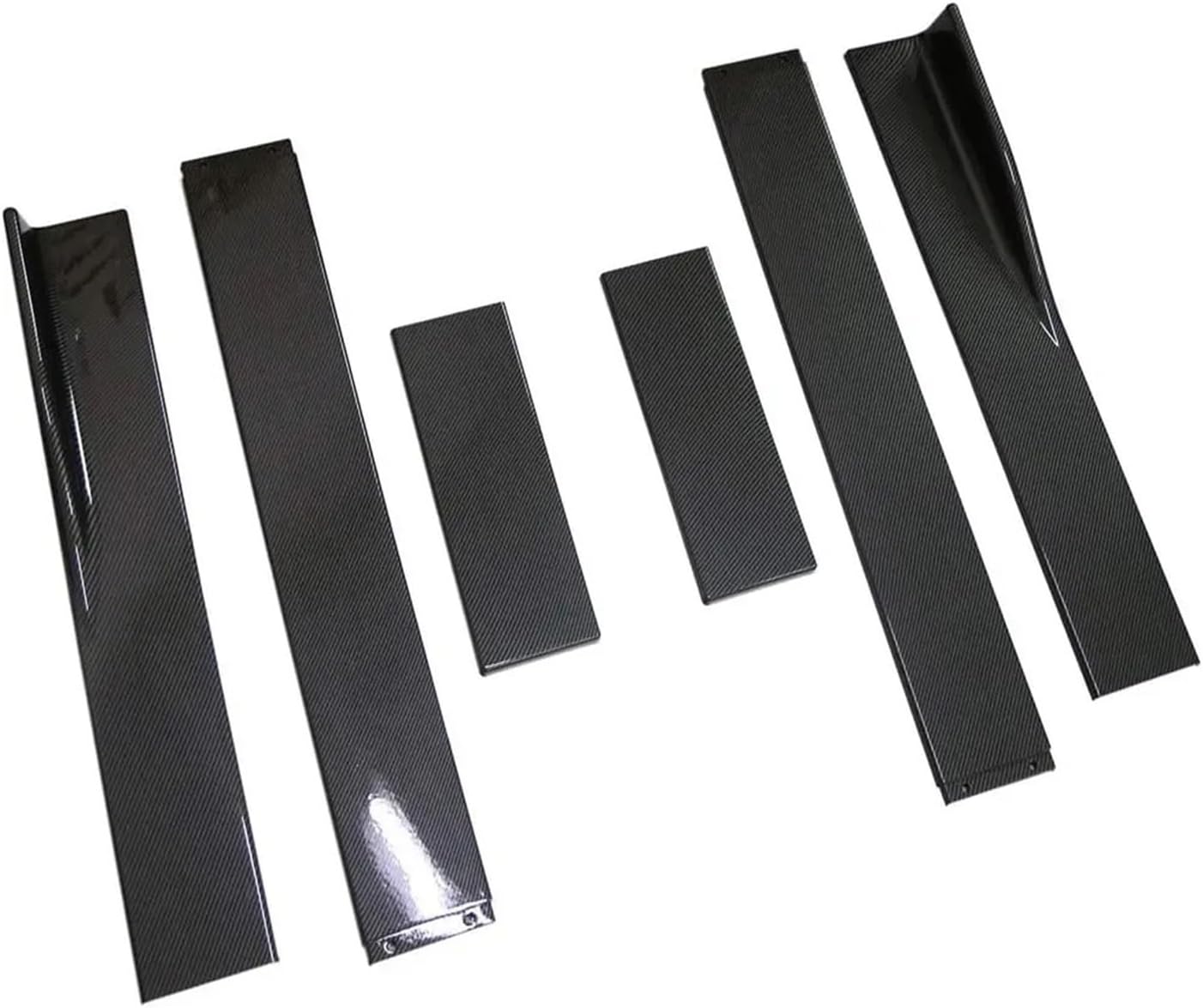 Side Skirts Universal Side Skirt Extension Kit Rocker Splitter Winglet Wing Compatible for BMW E60 E61 5-Series 2004-2010 Car Styling 78.7" / 86.6"(86.6in Carbon Look)