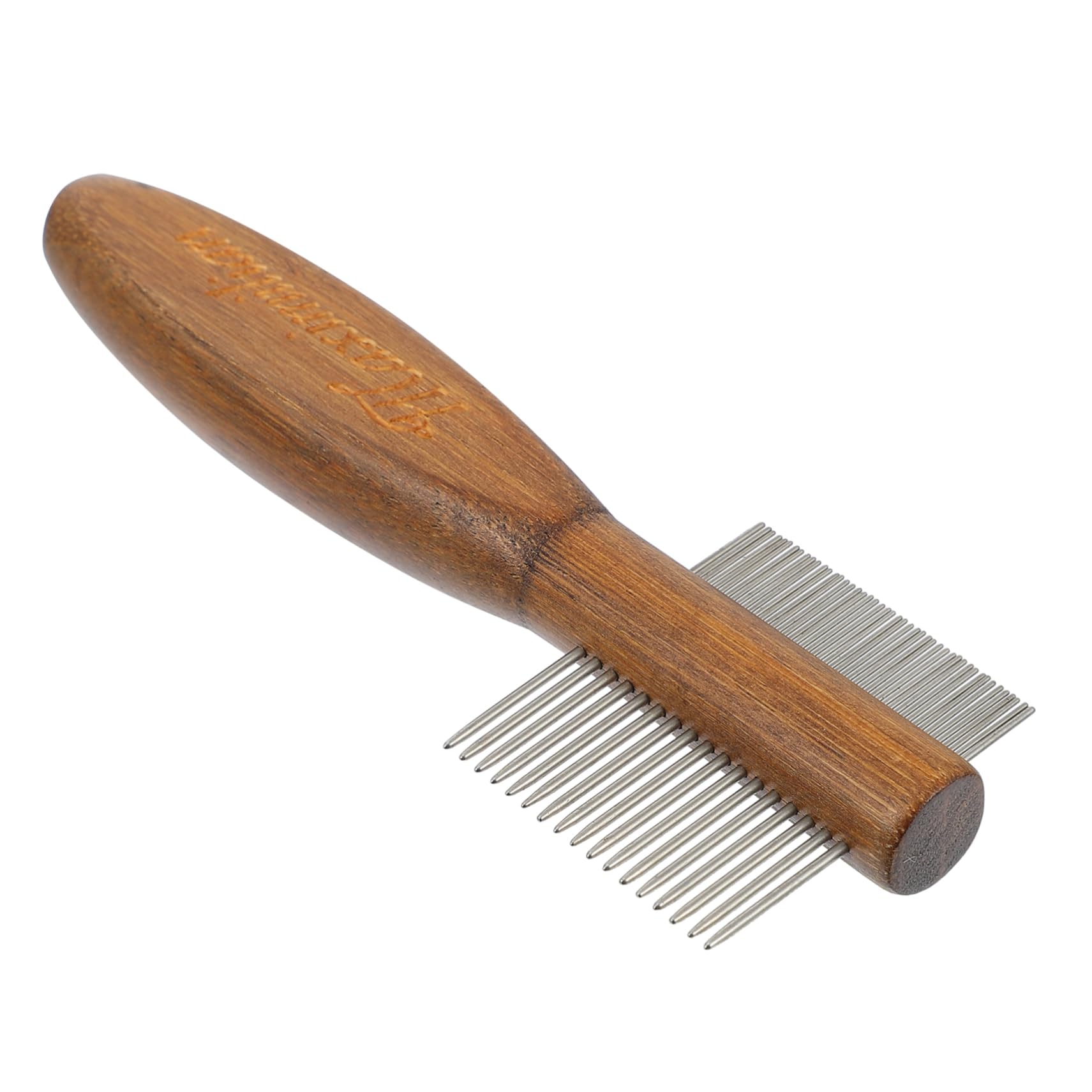 Happyyami 3piezas Peine De Mascotas Para Perros y Gatos Cepillo Deshedding De Doble Mango Ergonómico Herramienta De Cuidado y Limpieza Para Eliminar Pelo Muerto y Flotante