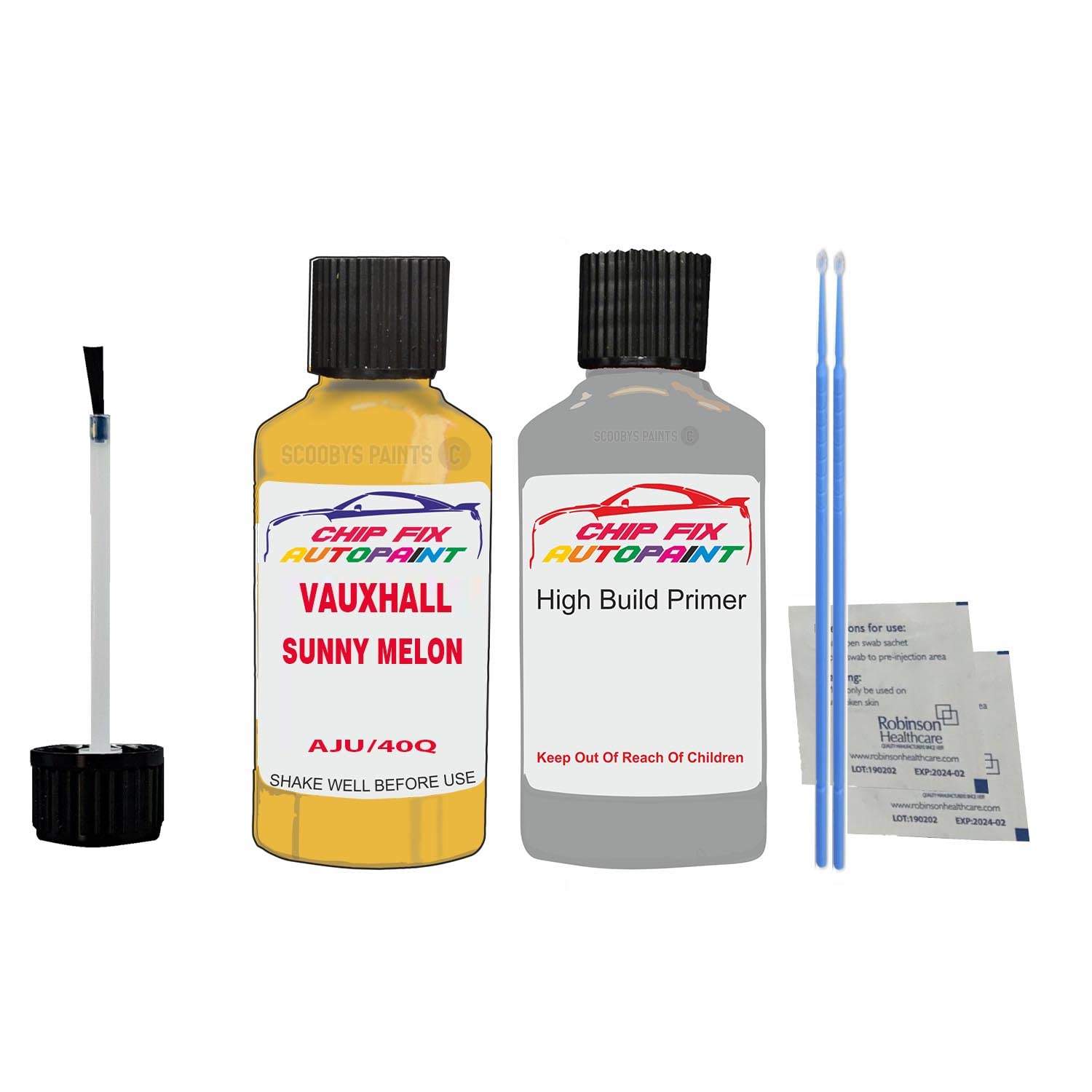 Scoobys Paints Back In The Mix Yellow Sunny Melon Compatible With Vauxhall Adam,Astra,Cabrio,Coupe,Vxr,Combo,Corsa,Vxr,Meriva,Tigra