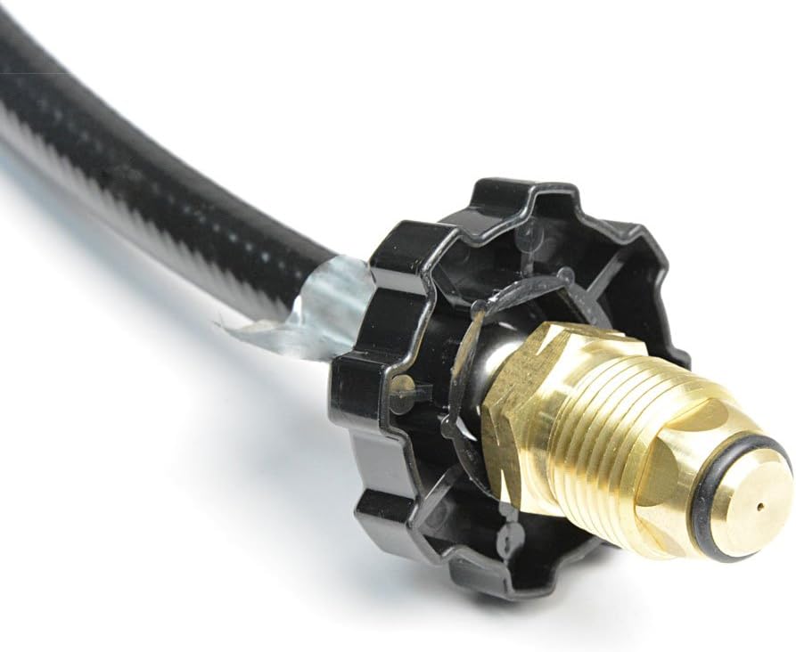 Stanbroil Propane Brass 4 Port Tee kit with 5ft and 12ft Hoses Allows for Connection Between Auxiliary Propane Cylinder