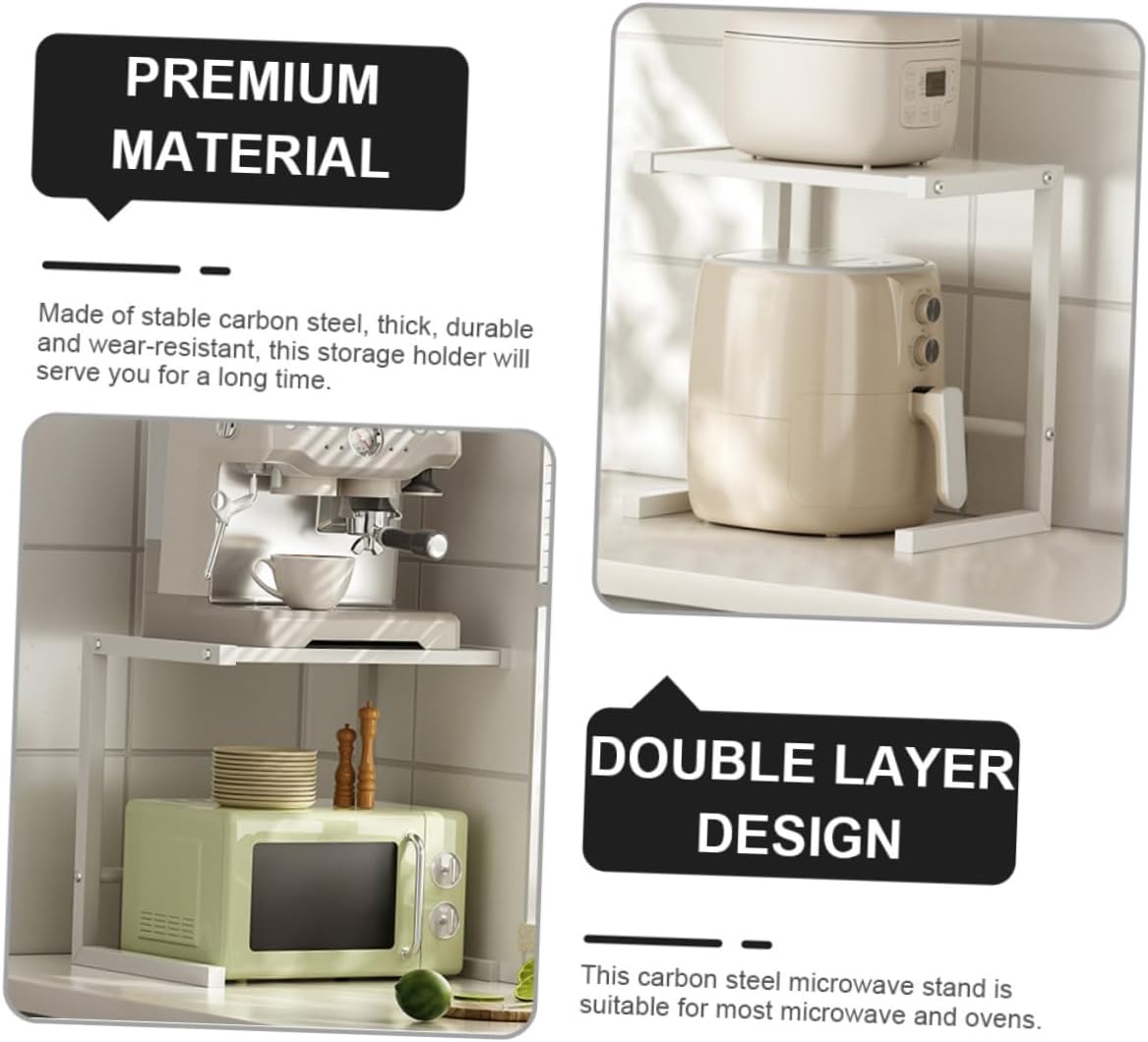 Carbon Steel Kitchen Shelves Microwave Stand Oven Holder Countertop Storage Rack Bakers Racks for Kitchens