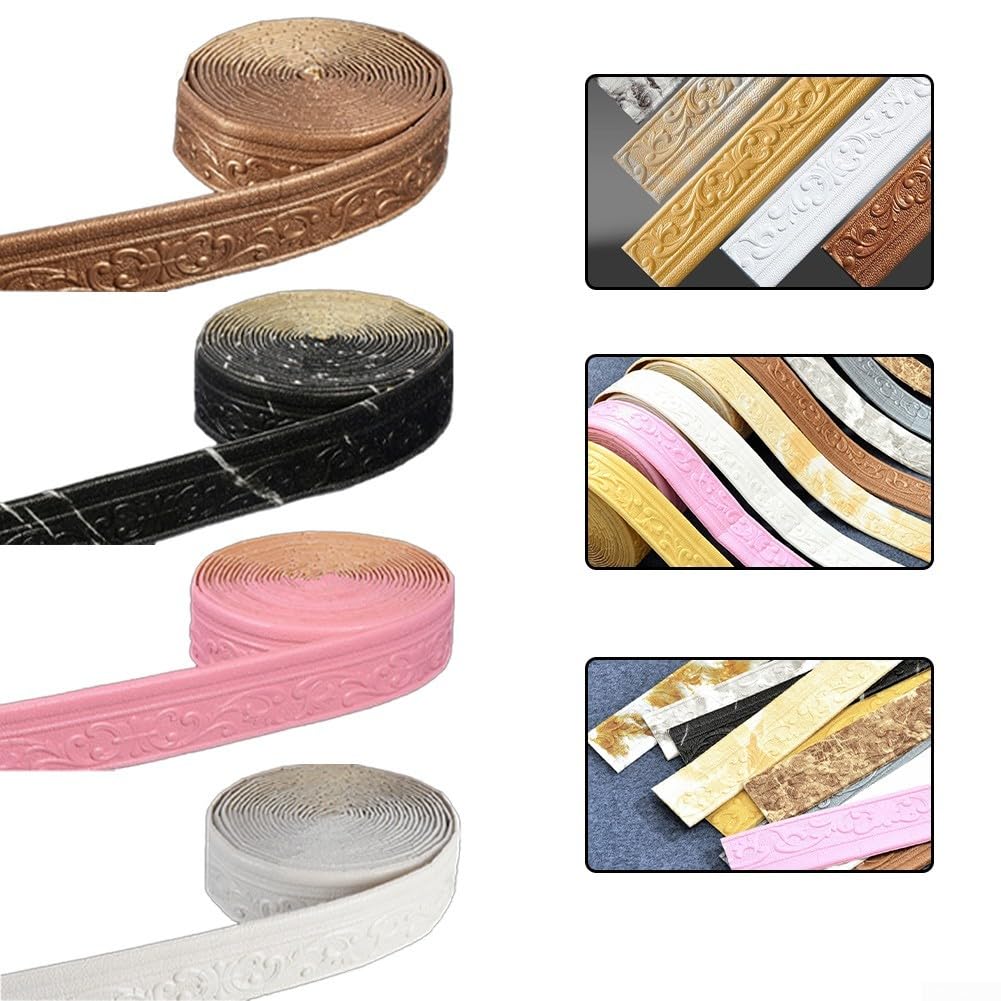 Adesivi Per Battiscopa E Pareti - Impermeabili, In Cotone Espanso, Colore Rame, Lunghezza Personalizzabile - Foto 9