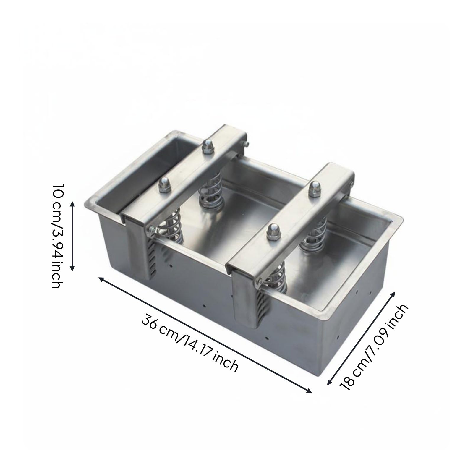 Baoblaze Pressa Carne Forma Pressatore Scatola Acciaio Inox Smontabile per Modellare Carne Ordinata E Compatta Adatta a Preparazioni Casalinghe Uso Professionale Cucine Industriali, Moderno