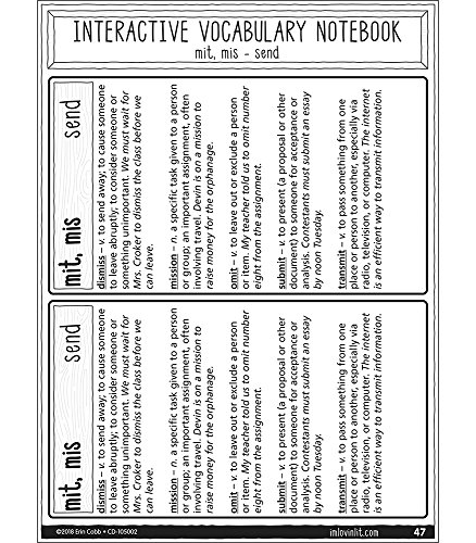 image for Carson-Dellosa I’m Lovin’ Lit – Interactive Vocabulary Workbook,