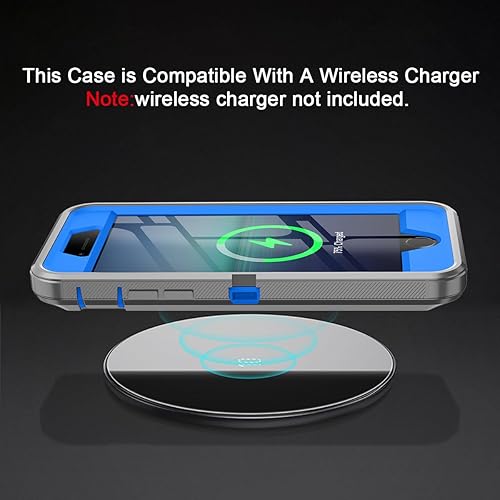 Miniatura 6 de I-HONVA Funda para iPhone SE 20222020 con protector de pantalla integrado, a prueba de golpes, a prueba de polvo y caídas, 3 en 1, cuerpo completo,