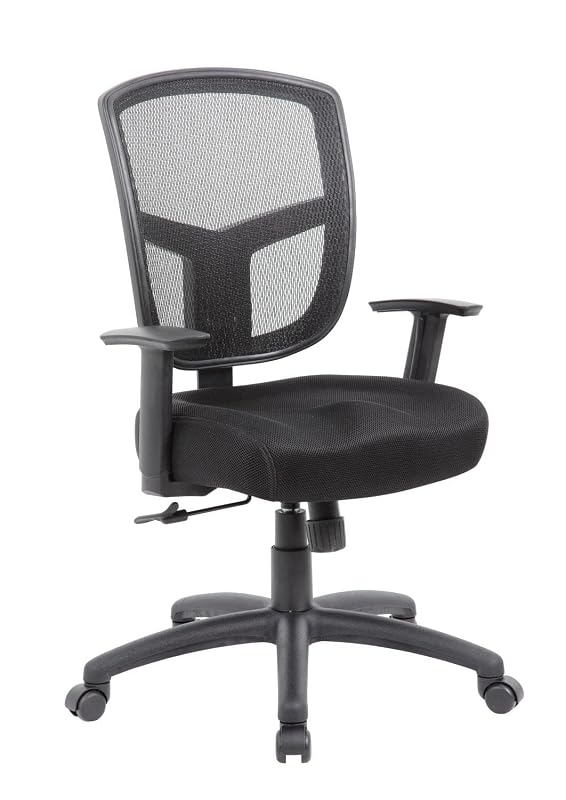Boss Office Products (BOSXK Contract Task Chair with Synchro-Tilt Mechanism, Black, B6022